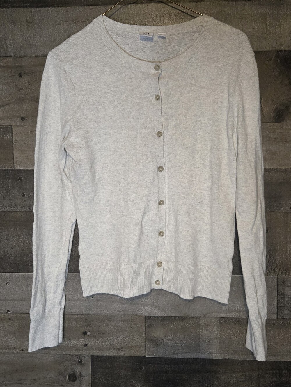 GAP Light Gray Button-Down Cardigan